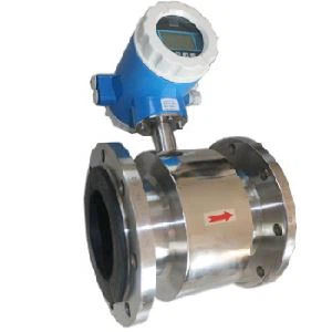 Flanged stainless steel electromagnetic flowmeter.png